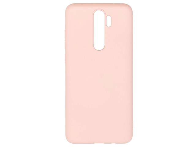 Чехол Yotrix LiquidSilicone для Xiaomi Redmi Note 8 pro (розовый, гелевый)