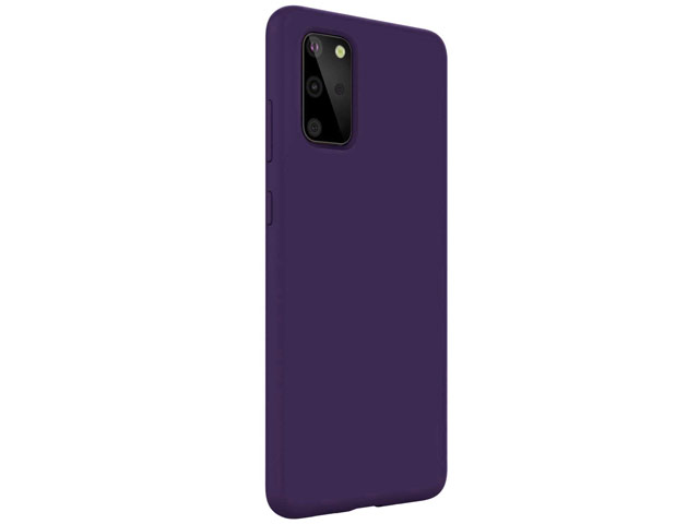 Чехол Yotrix LiquidSilicone для Samsung Galaxy S20 plus (фиолетовый, гелевый)