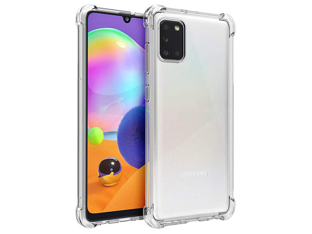 Чехол Yotrix Shockproof TPU для Samsung Galaxy A51 (прозрачный, гелевый)