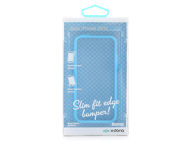 Чехол X-doria Bump Case для Apple iPhone 5C (голубой, пластиковый)