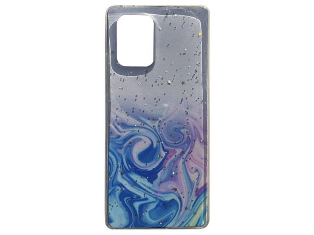 Чехол Yotrix GlitterFoil Case для Samsung Galaxy S10 lite (розовый, гелевый)