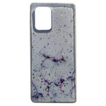 Чехол Yotrix GlitterFoil Case для Samsung Galaxy S10 lite (фиолетовый, гелевый)