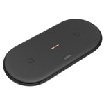 Беспроводное зарядное устройство hoco Dual Wireless Charger CW23 (черное, Fast Charge, стандарт QI)