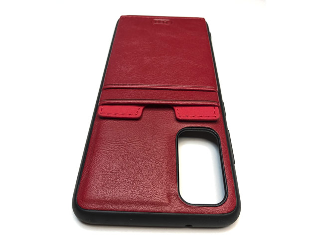 Чехол HDD Luxury Card Slot Case для Samsung Galaxy S20 plus (красный, кожаный)