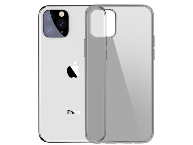 Чехол Baseus Simple Series для Apple iPhone 11 pro max (серый, гелевый)