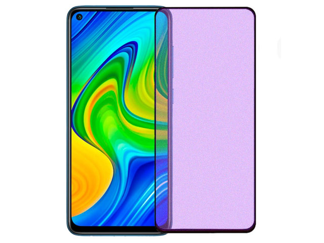 Защитное стекло Yotrix 3D Anti-Glare Matte Glass Protector для Xiaomi Redmi Note 9 (черное, матовое, антиблик)