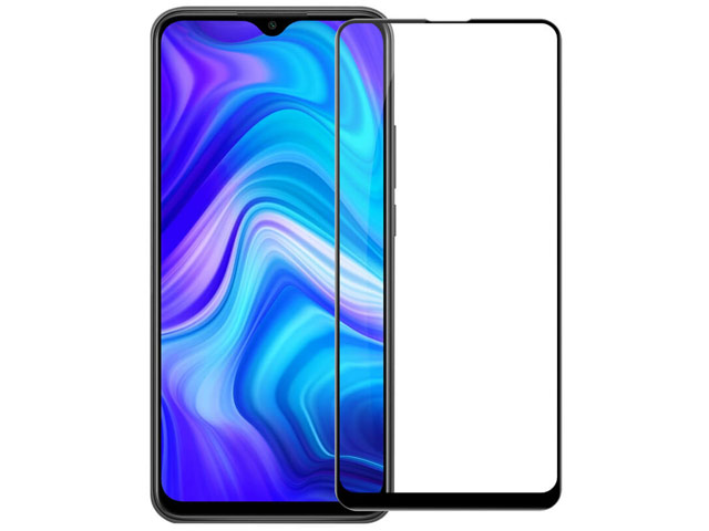 Защитное стекло Yotrix 3D Pro Glass Protector для Xiaomi Redmi 9 (черное)