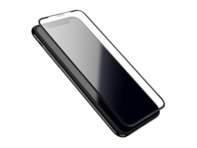Защитное стекло hoco Fast Attach 3D для Apple iPhone 11 pro max (черное, 0.3 мм)