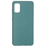 Чехол Yotrix LiquidSilicone для Samsung Galaxy A31 (темно-зеленый, гелевый)