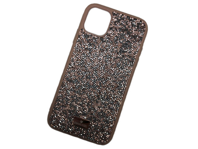 Чехол Swarovski Crystal Case для Apple iPhone 11 (розовый, гелевый)