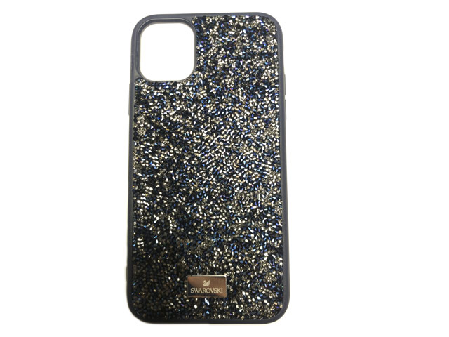 Чехол Swarovski Crystal Case для Apple iPhone 11 (темно-синий, гелевый)