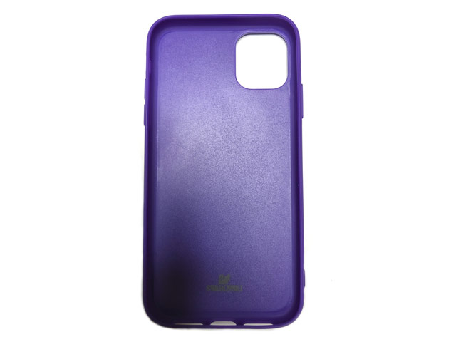 Чехол Swarovski Crystal Case для Apple iPhone 11 (фиолетовый, гелевый)