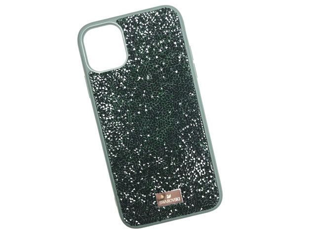 Чехол Swarovski Crystal Case для Apple iPhone 11 (темно-зеленый, гелевый)