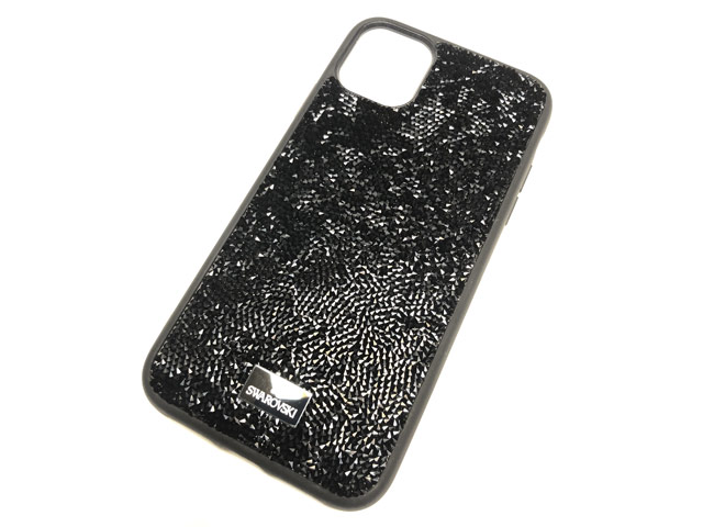 Чехол Swarovski Crystal Case для Apple iPhone 11 pro (черный, гелевый)