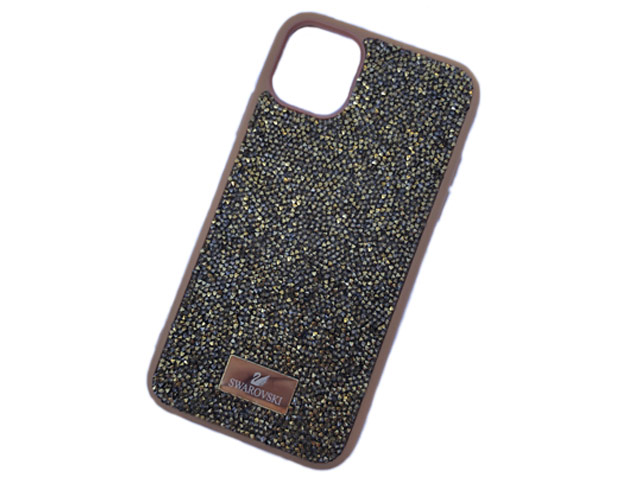 Чехол Swarovski Crystal Case для Apple iPhone 11 pro (золотистый, гелевый)