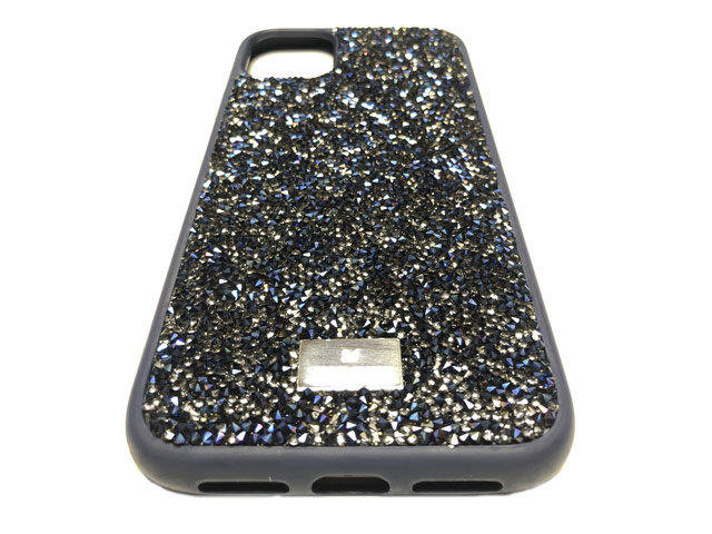 Чехол Swarovski Crystal Case для Apple iPhone 11 pro (темно-синий, гелевый)