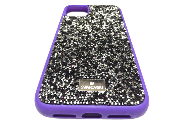 Чехол Swarovski Crystal Case для Apple iPhone 11 pro (фиолетовый, гелевый)
