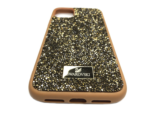 Чехол Swarovski Crystal Case для Apple iPhone 11 pro (коричневый, гелевый)