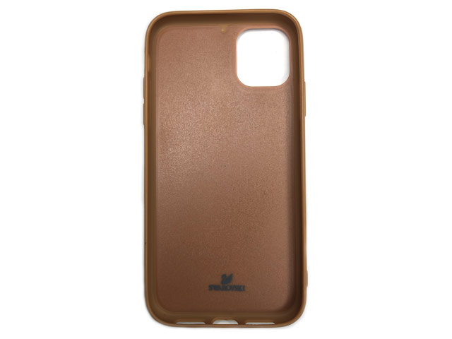 Чехол Swarovski Crystal Case для Apple iPhone 11 pro (коричневый, гелевый)
