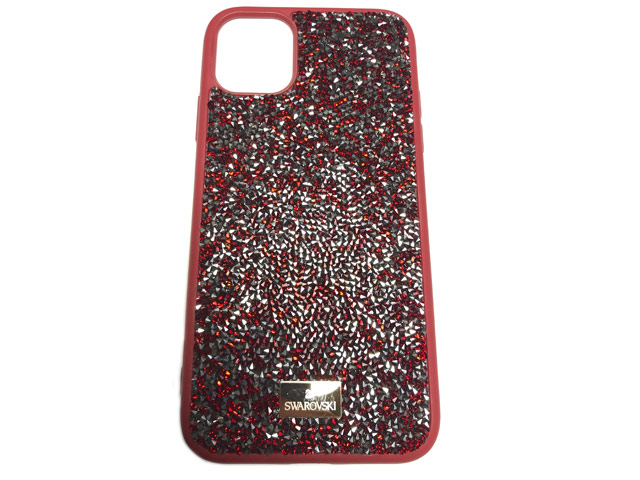 Чехол Swarovski Crystal Case для Apple iPhone 11 pro (красный, гелевый)