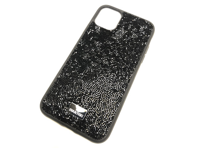 Чехол Swarovski Crystal Case для Apple iPhone 11 pro max (черный, гелевый)