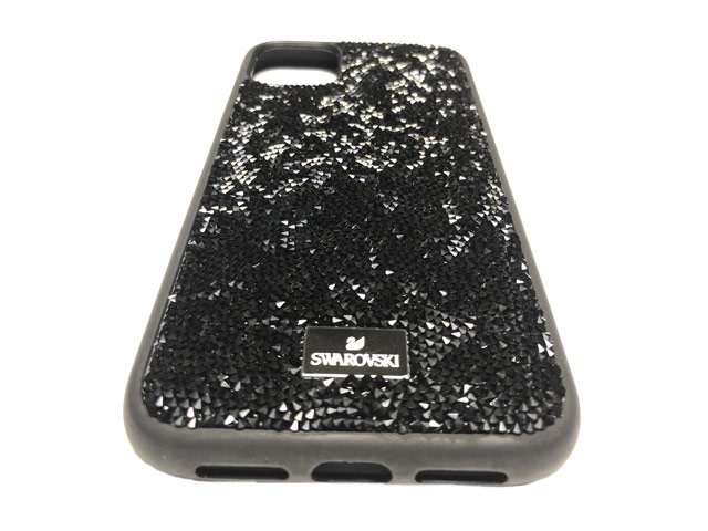 Чехол Swarovski Crystal Case для Apple iPhone 11 pro max (черный, гелевый)