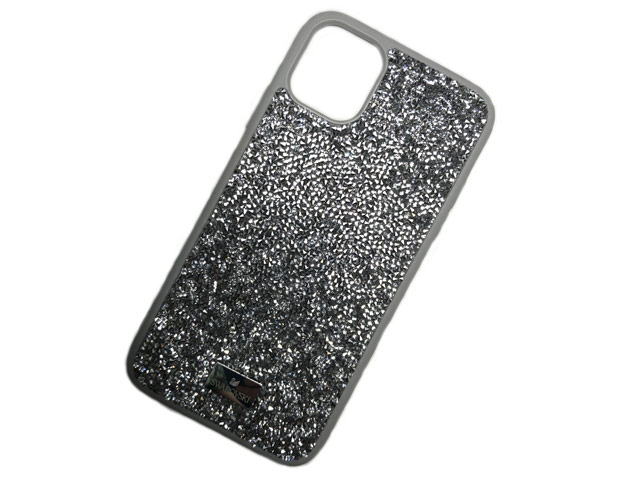 Чехол Swarovski Crystal Case для Apple iPhone 11 pro max (серебристый, гелевый)