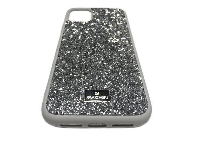 Чехол Swarovski Crystal Case для Apple iPhone 11 pro max (серебристый, гелевый)