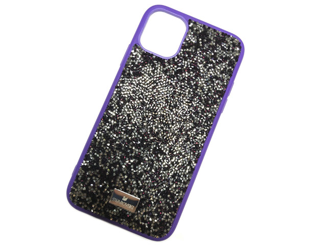 Чехол Swarovski Crystal Case для Apple iPhone 11 pro max (фиолетовый, гелевый)