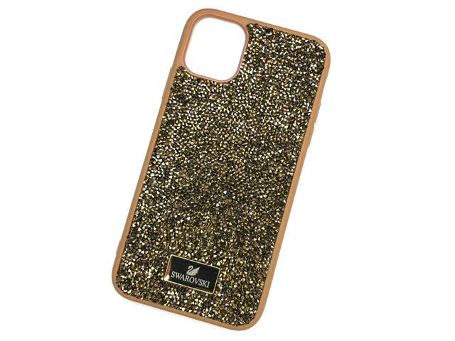 Чехол Swarovski Crystal Case для Apple iPhone 11 pro max (коричневый, гелевый)