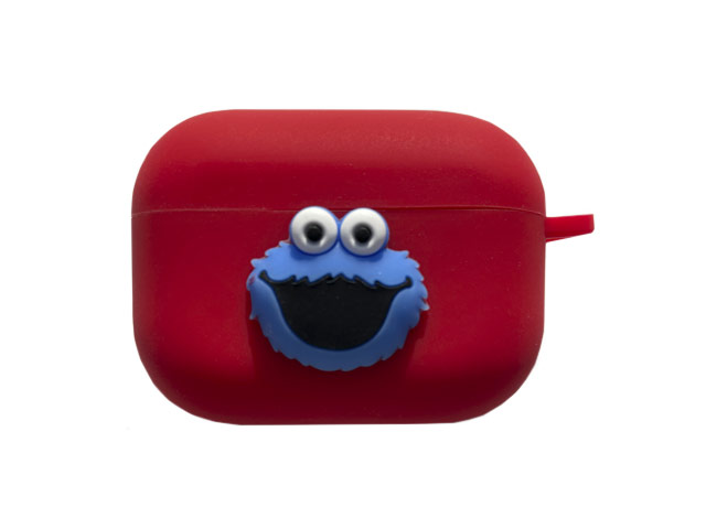 Чехол Synapse Сartoons Case для Apple AirPods pro (Sesame St. Cookie Monster, силиконовый)