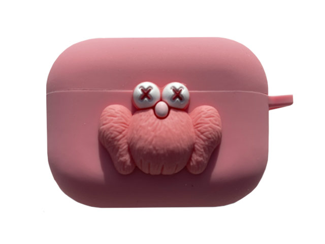 Чехол Synapse Сartoons Case для Apple AirPods pro (KAWS Pink, силиконовый)