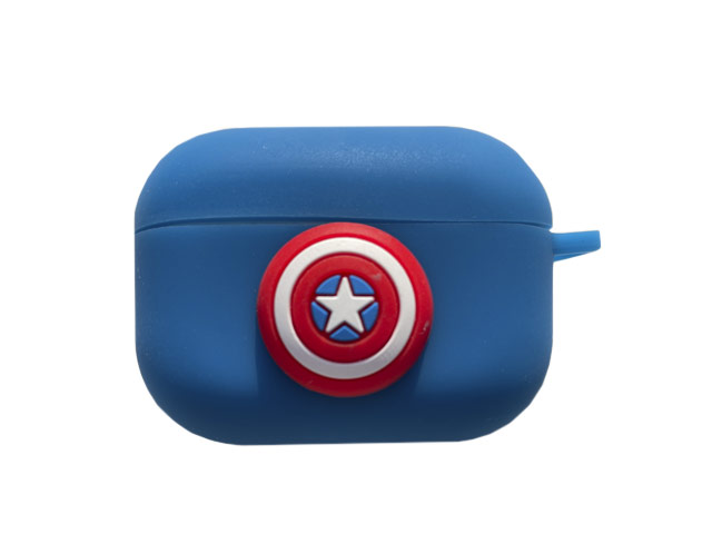 Чехол Synapse Сartoons Case для Apple AirPods pro (Captain America, силиконовый)