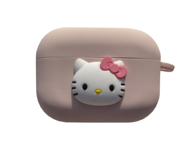 Чехол Synapse Сartoons Case для Apple AirPods pro (Hello Kitty Pink, силиконовый)