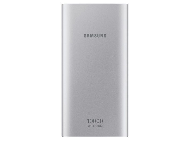 Внешняя батарея Samsung Battery Pack универсальная (10000 mAh, серебристая, алюминиевая, USB, USB-C, Fast Charge)