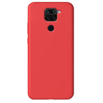 Чехол Yotrix LiquidSilicone для Xiaomi Redmi Note 9 (красный, гелевый)