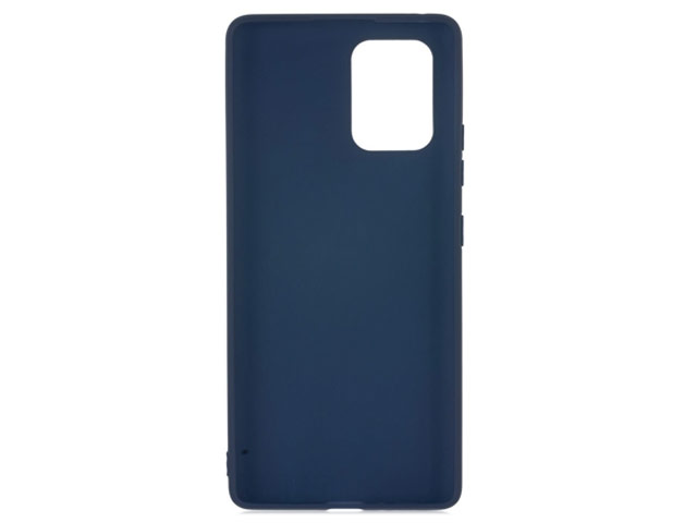 Чехол Yotrix LiquidSilicone для Samsung Galaxy S10 lite (темно-синий, гелевый)