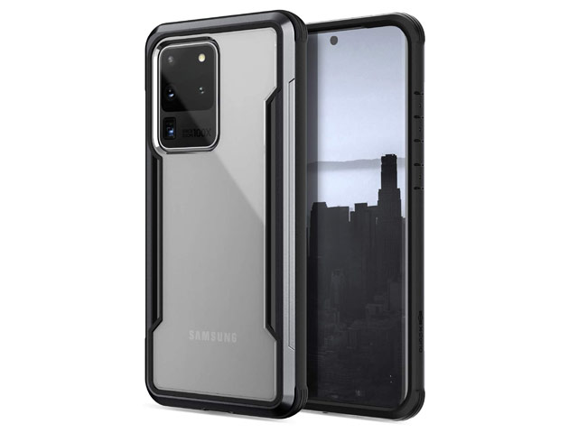 Чехол X-doria Defense Shield для Samsung Galaxy S20 ultra (черный, маталлический)