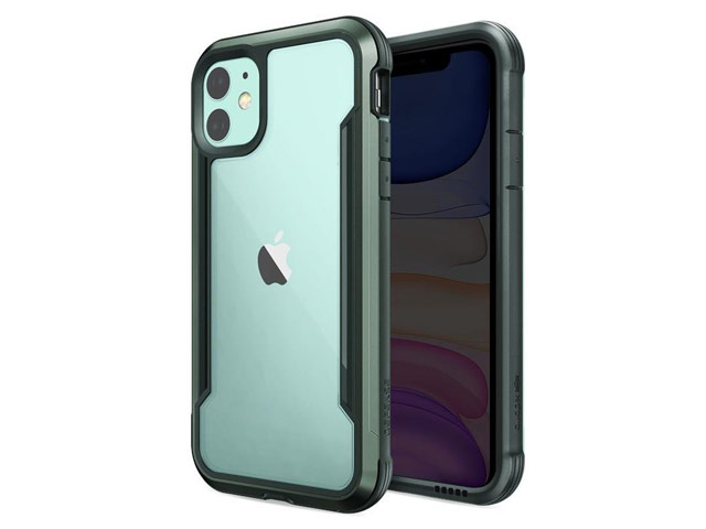 Чехол X-doria Defense Shield для Apple iPhone 11 (темно-зеленый, маталлический)