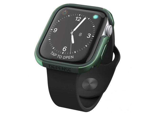 Чехол X-doria Defense Edge для Apple Watch Series 4 (40 мм, темно-зеленый, маталлический)