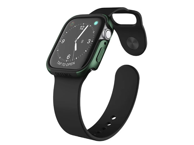 Чехол X-doria Defense Edge для Apple Watch Series 4 (40 мм, темно-зеленый, маталлический)