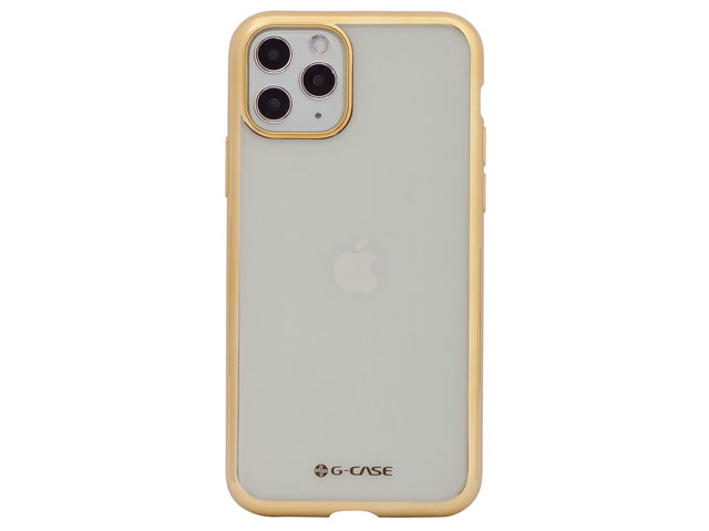 Чехол G-Case Plating Series для Apple iPhone 11 pro (золотистый, гелевый)
