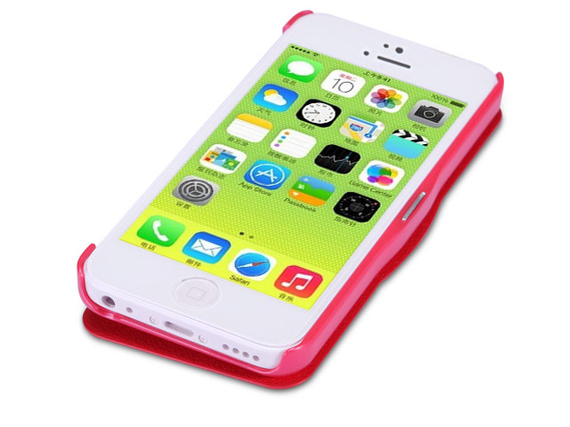 Чехол Nillkin Side leather case для Apple iPhone 5C (красный, кожанный)
