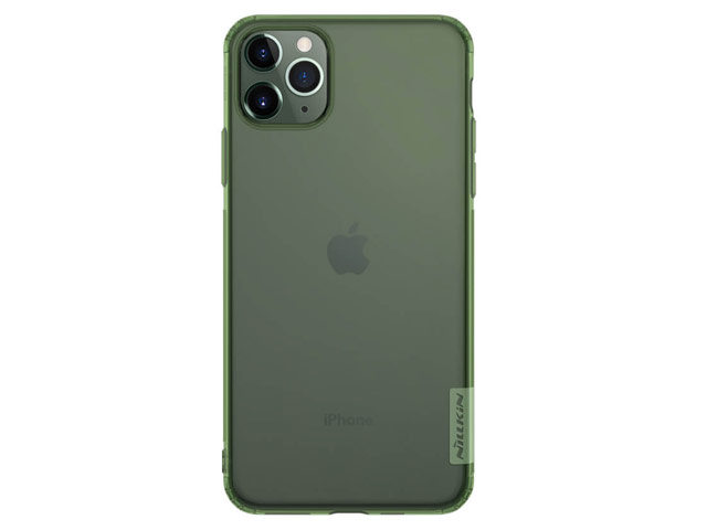 Чехол Nillkin Nature case для Apple iPhone 11 pro max (зеленый, гелевый)