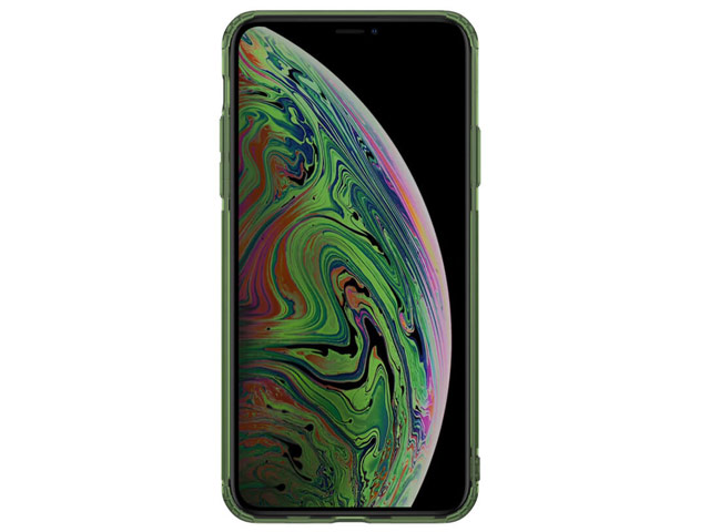 Чехол Nillkin Nature case для Apple iPhone 11 pro max (зеленый, гелевый)