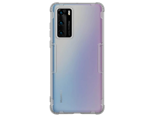 Чехол Nillkin Nature case для Huawei P40 (серый, гелевый)