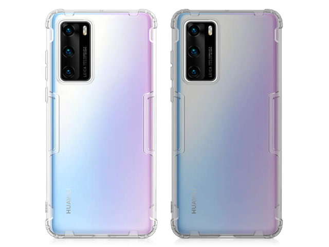 Чехол Nillkin Nature case для Huawei P40 (серый, гелевый)