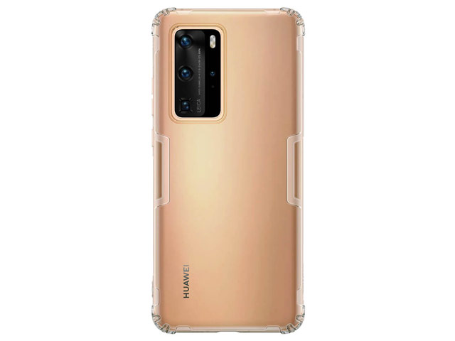 Чехол Nillkin Nature case для Huawei P40 pro (серый, гелевый)