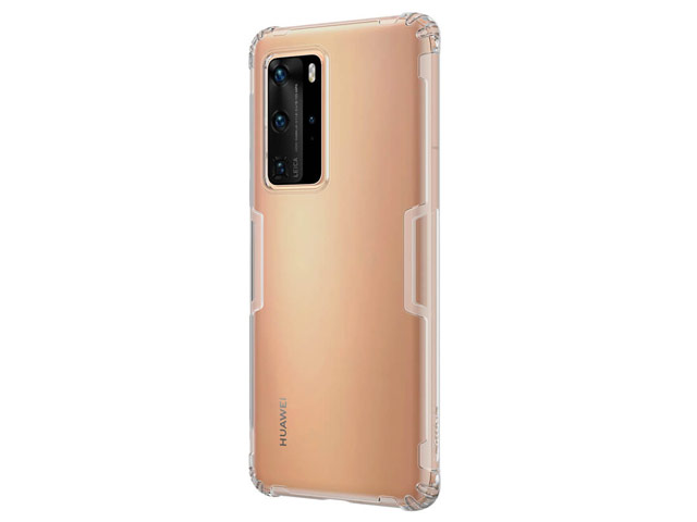 Чехол Nillkin Nature case для Huawei P40 pro (серый, гелевый)