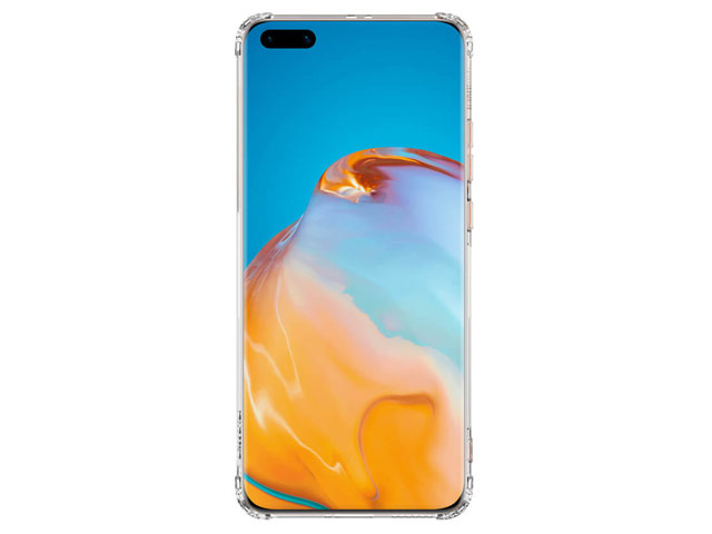 Чехол Nillkin Nature case для Huawei P40 pro (серый, гелевый)